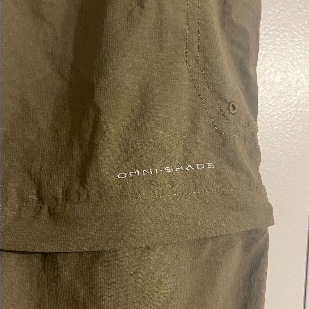 Women’s Convertible Outdoor Pants - Tan/Green - Picture 3 of 4